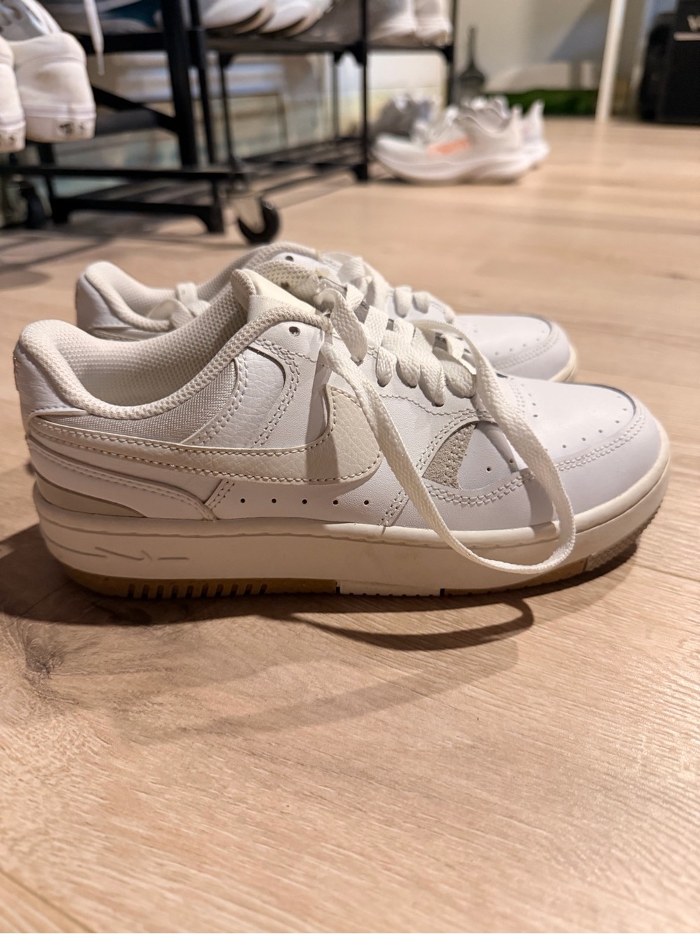Nike' White Low-Top Sneakers